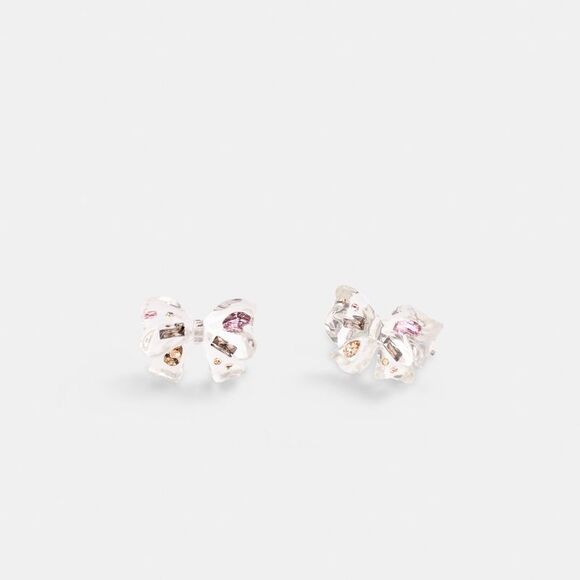 NWT Coach Outlet Bow Stud Earrings - Picture 1 of 3